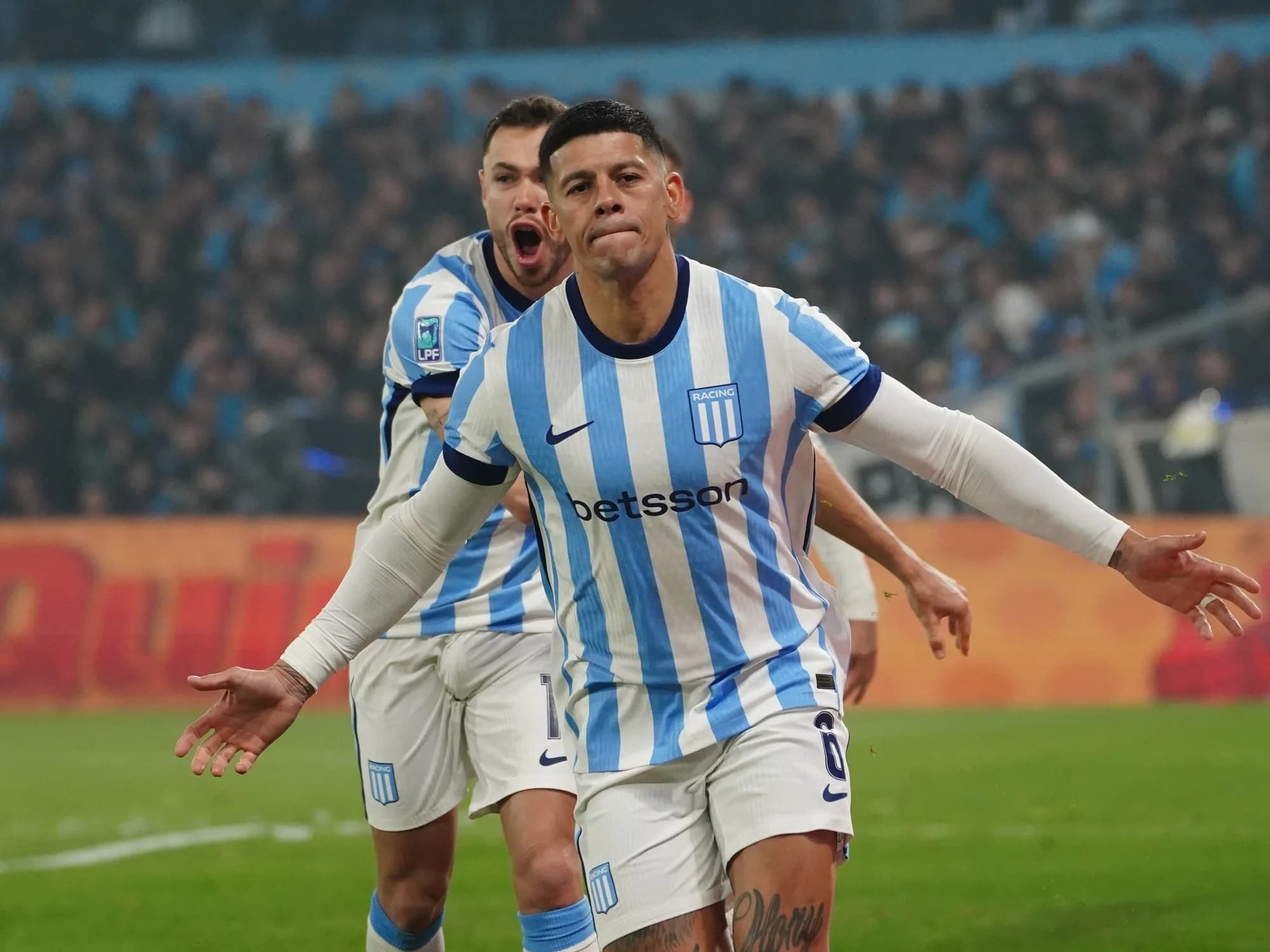 Video: penal por VAR y gol de Rojo de penal para Racing a Boca