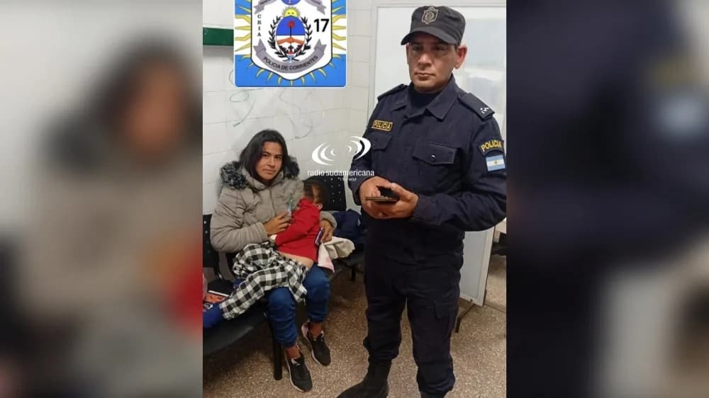 Policías auxiliaron a un nene de 4 años que no podía respirar