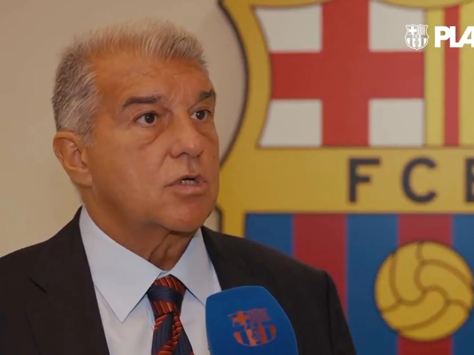 El presidente del Barcelona habló sobre Julián: "Estamos muy interesados" y las ganas de "comprar al jugador"