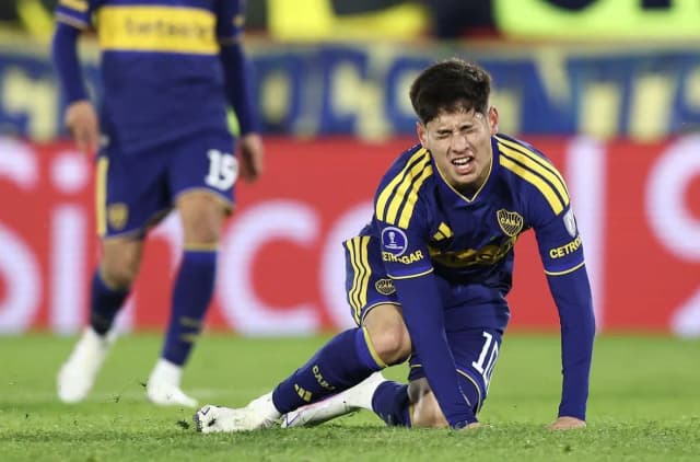 Dura noticia para Boca: Tomás Aranda se fracturó el peroné y deberá ser operado