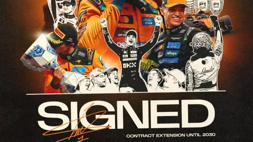 Lando Norris extiende su contrato con McLaren hasta 2030 en la Fórmula 1 - TyC Sports