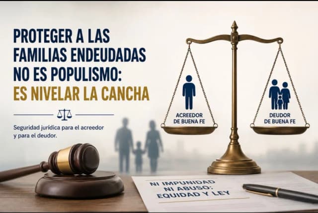 Proteger a las familias endeudadas no es populismo: es nivelar la cancha
