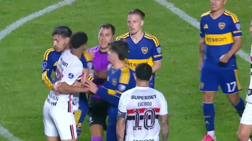 Final caliente en el Morumbí: todo San Pablo lo fue a buscar a Paredes - TyC Sports