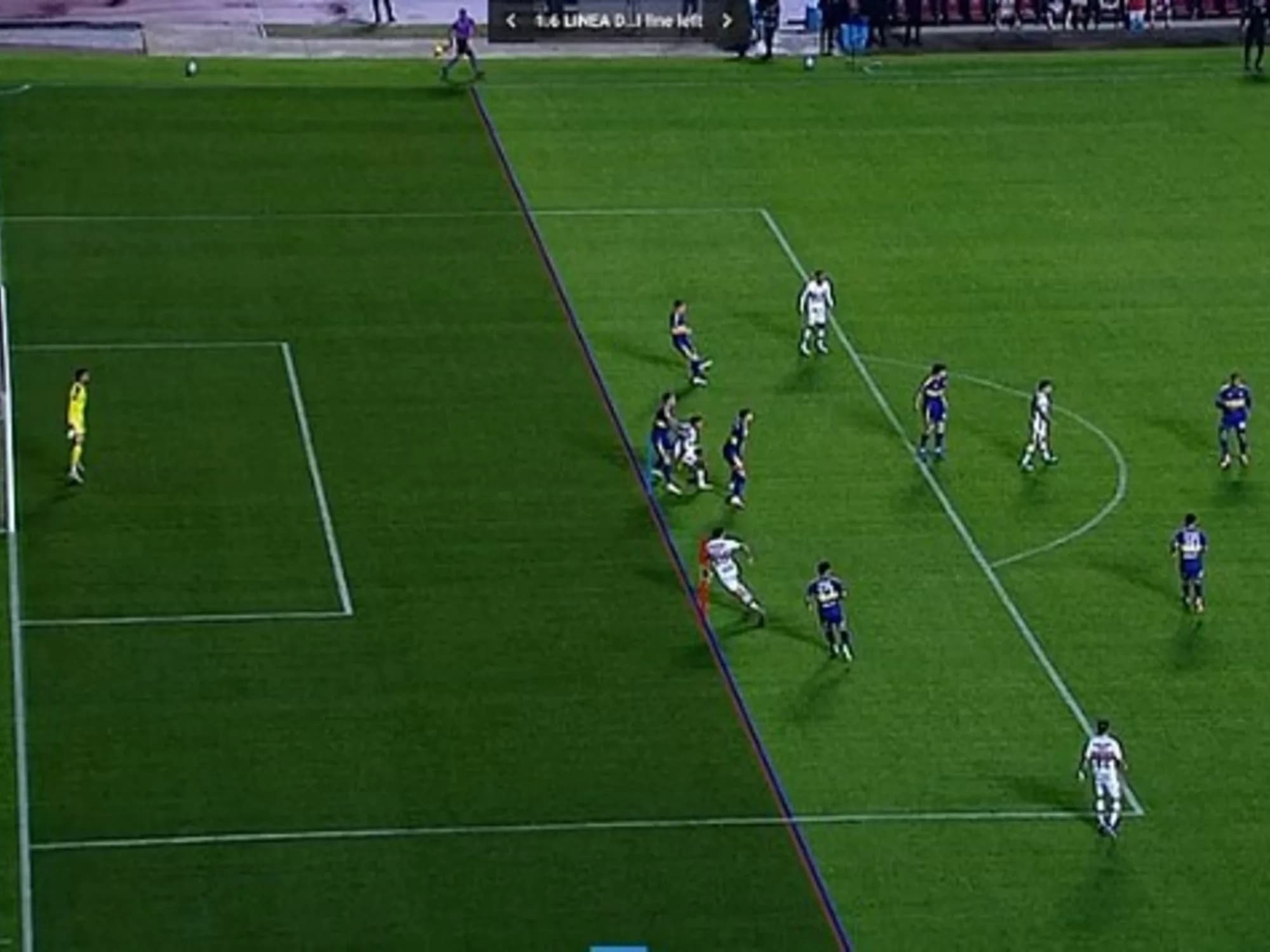 Zafó Boca: el milimétrico offside por el que le anularon un gol a San Pablo