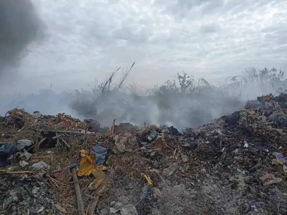 Riachuelo: preocupación por un incendio intencional en el basural