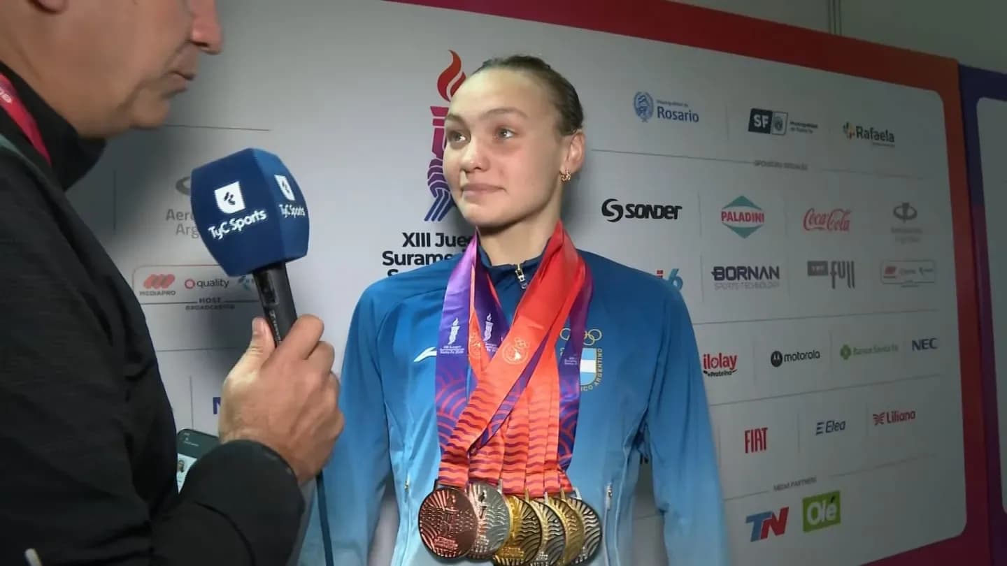 Siete medallas y una sonrisa eterna: quién es la máxima medallista argentina de los Suramericanos 2026 - TyC Sports