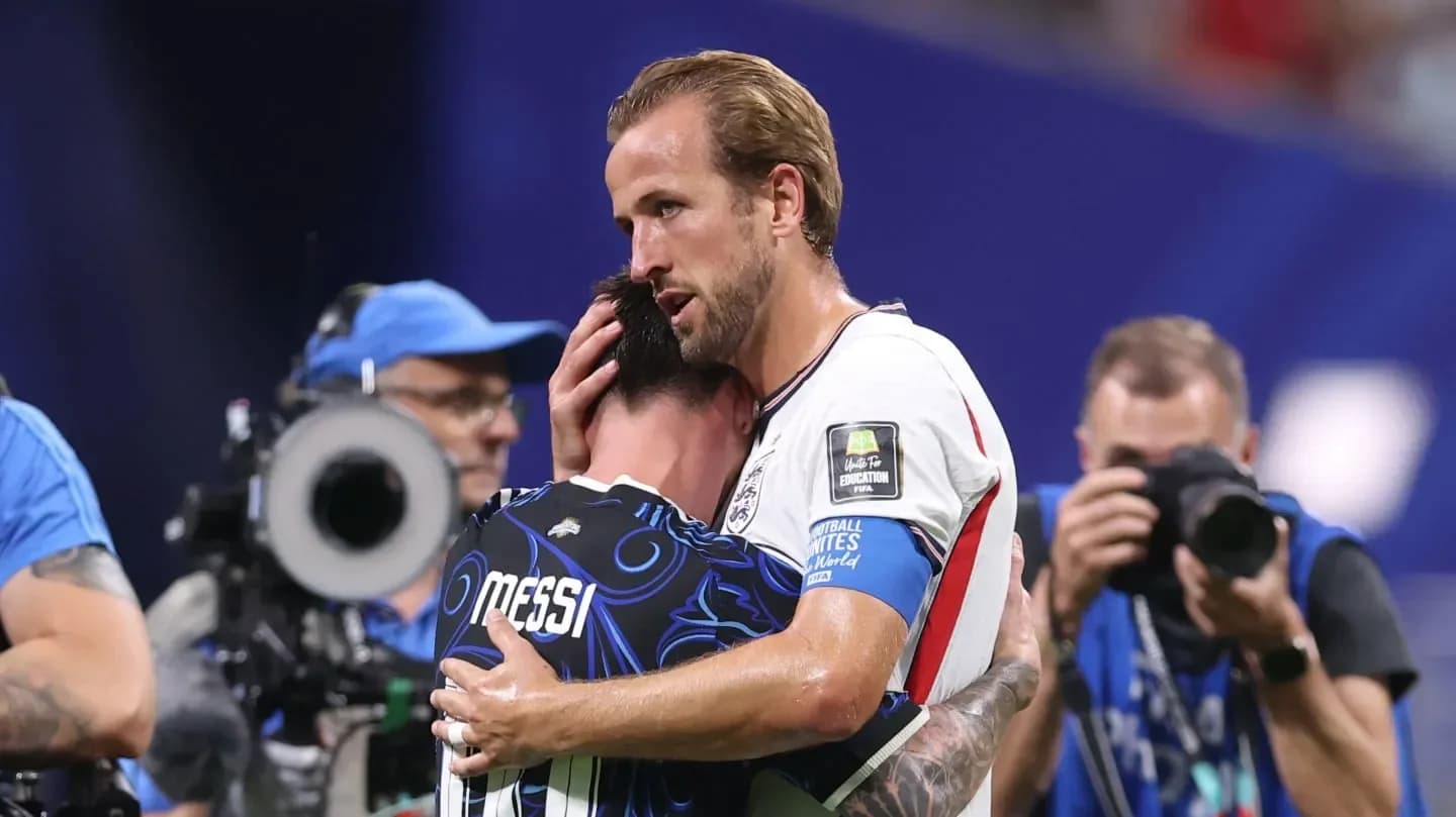 Kane reveló la charla con Messi en su abrazo: "Intenté mantener la cabeza alta y mostrar respeto" - TyC Sports