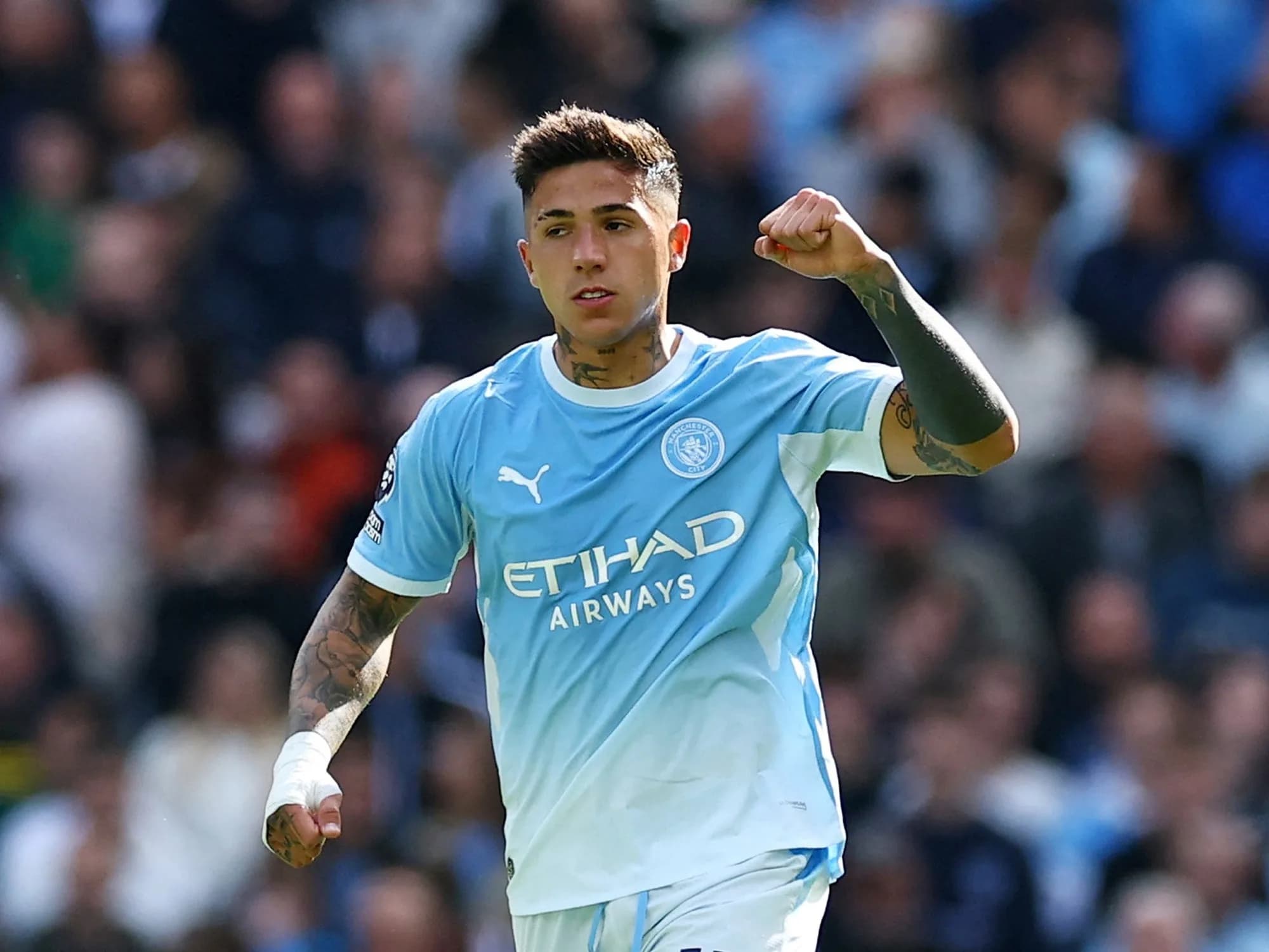 En un duelo frenético, Manchester City supera al Sunderland ¡con golazo de Enzo Fernández!