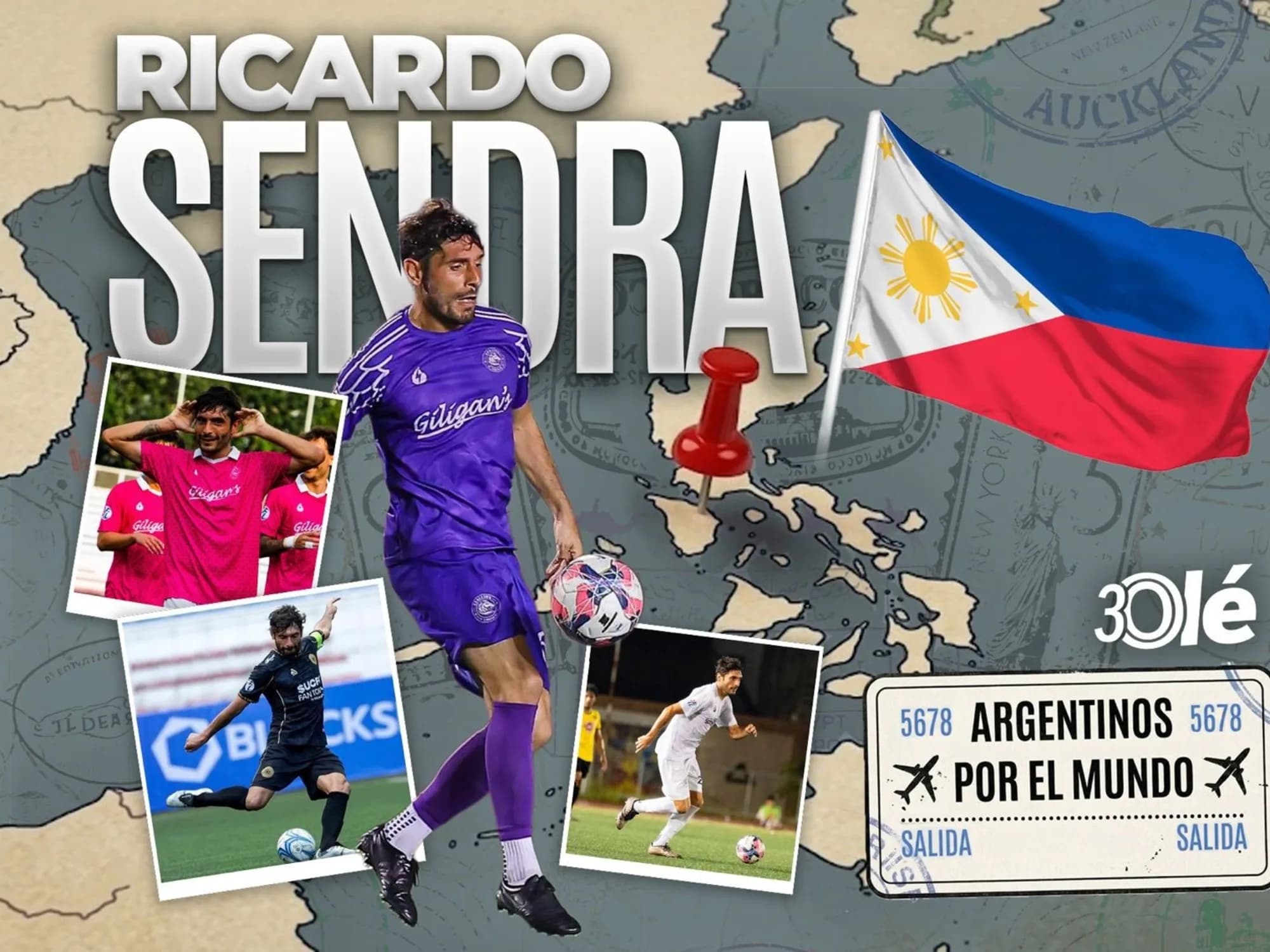 Juega en Filipinas, estuvo preso y sus compañeros creen que tomar mate mejora el rendimiento