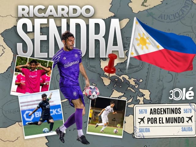 Juega en Filipinas, estuvo preso y sus compañeros creen que tomar mate mejora el rendimiento