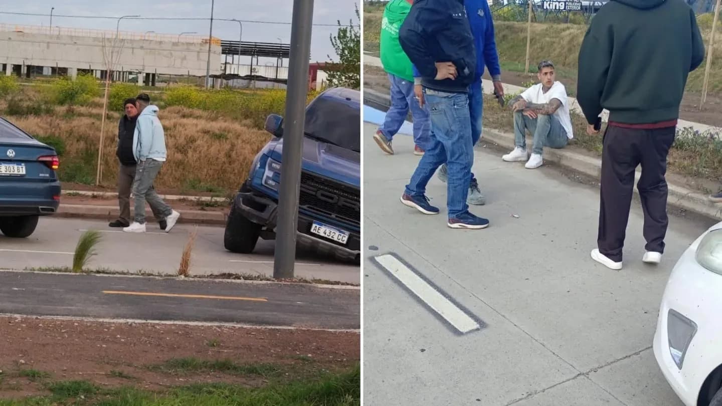 Las fotos de Gastón Ávila en el lugar del accidente y la versión de su parte: "Un amigo se despistó" - TyC Sports