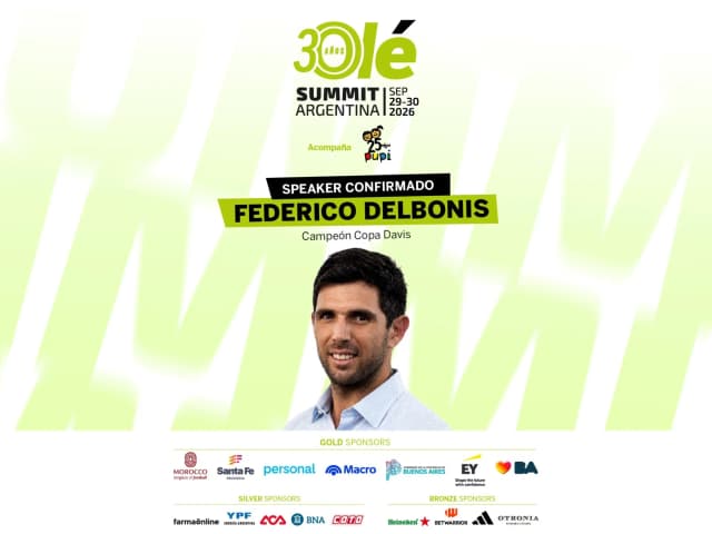 Federico Delbonis revivirá en Olé Summit la gloria de la Davis, a 10 años de la conquista en Croacia