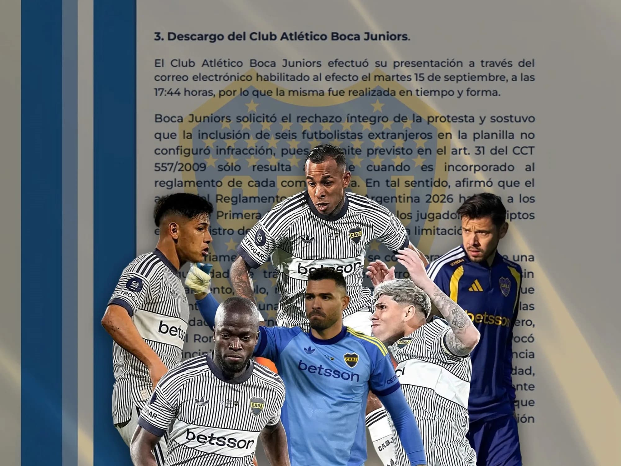 Así fue el descargo que presentó Boca para defenderse de los seis extranjeros ante Vélez