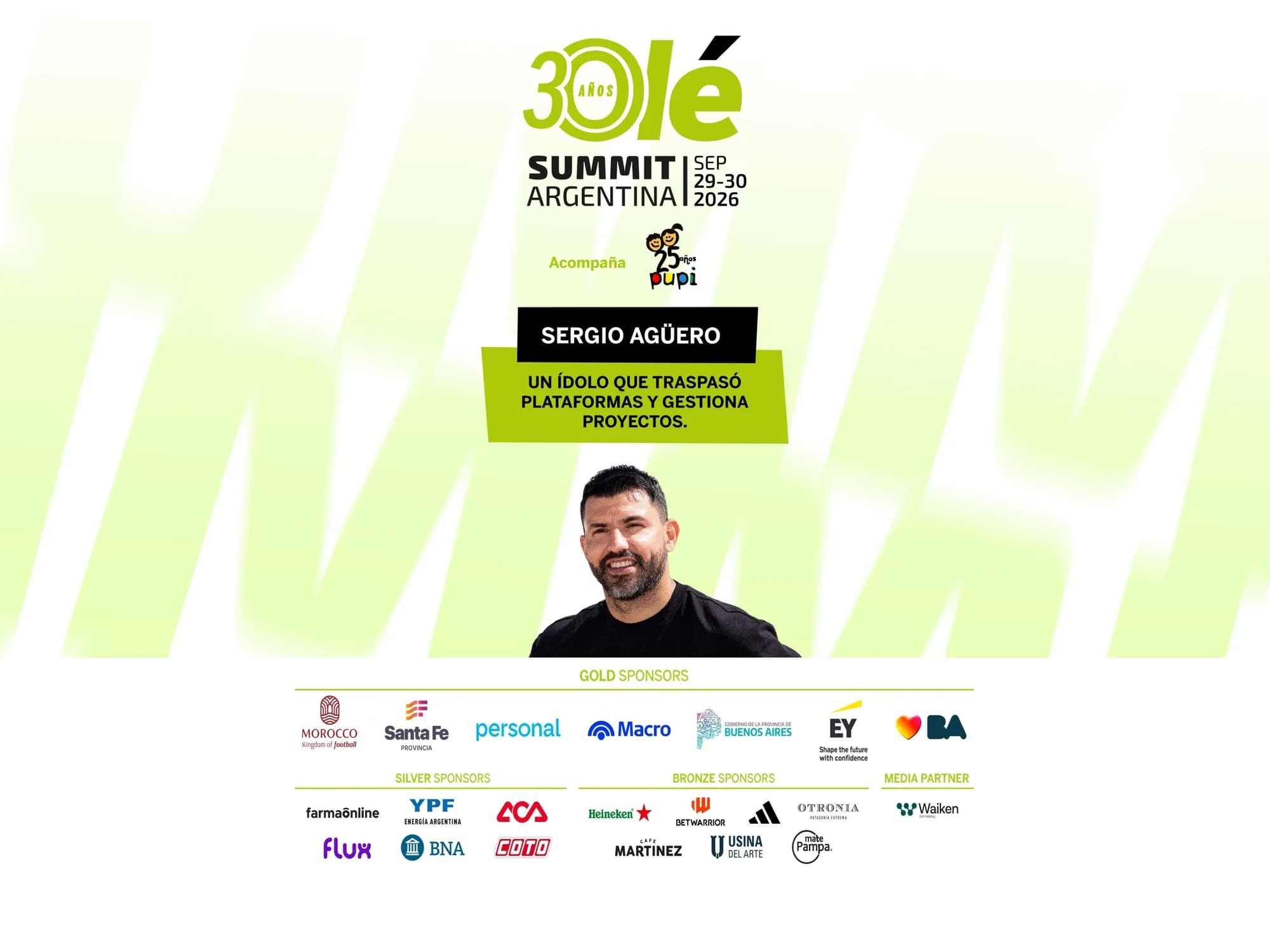 Kun Agüero en el Olé Summit 2026: un ídolo que traspasó plataformas y gestiona proyectos