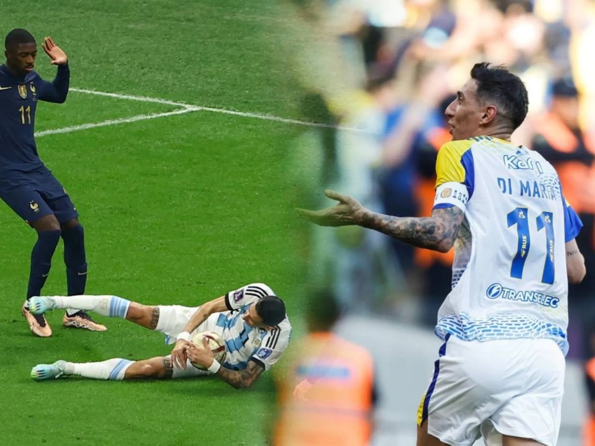 Di María y la comparación del polémico penal a Rosario Central con el de Qatar 2022: "Fue como el de Francia..."