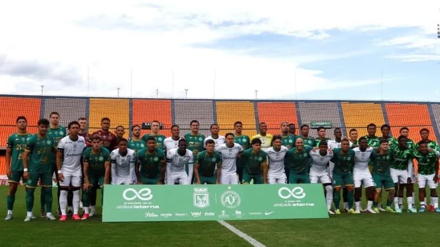 Emotivo amistoso entre Atlético Nacional y Chapecoense a casi 10 años de la tragedia - TyC Sports