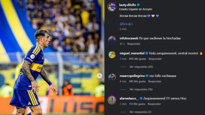 Boca vacila con Di Lollo: el divertido intercambio en redes tras la épica clasificación frente a Racing - TyC Sports