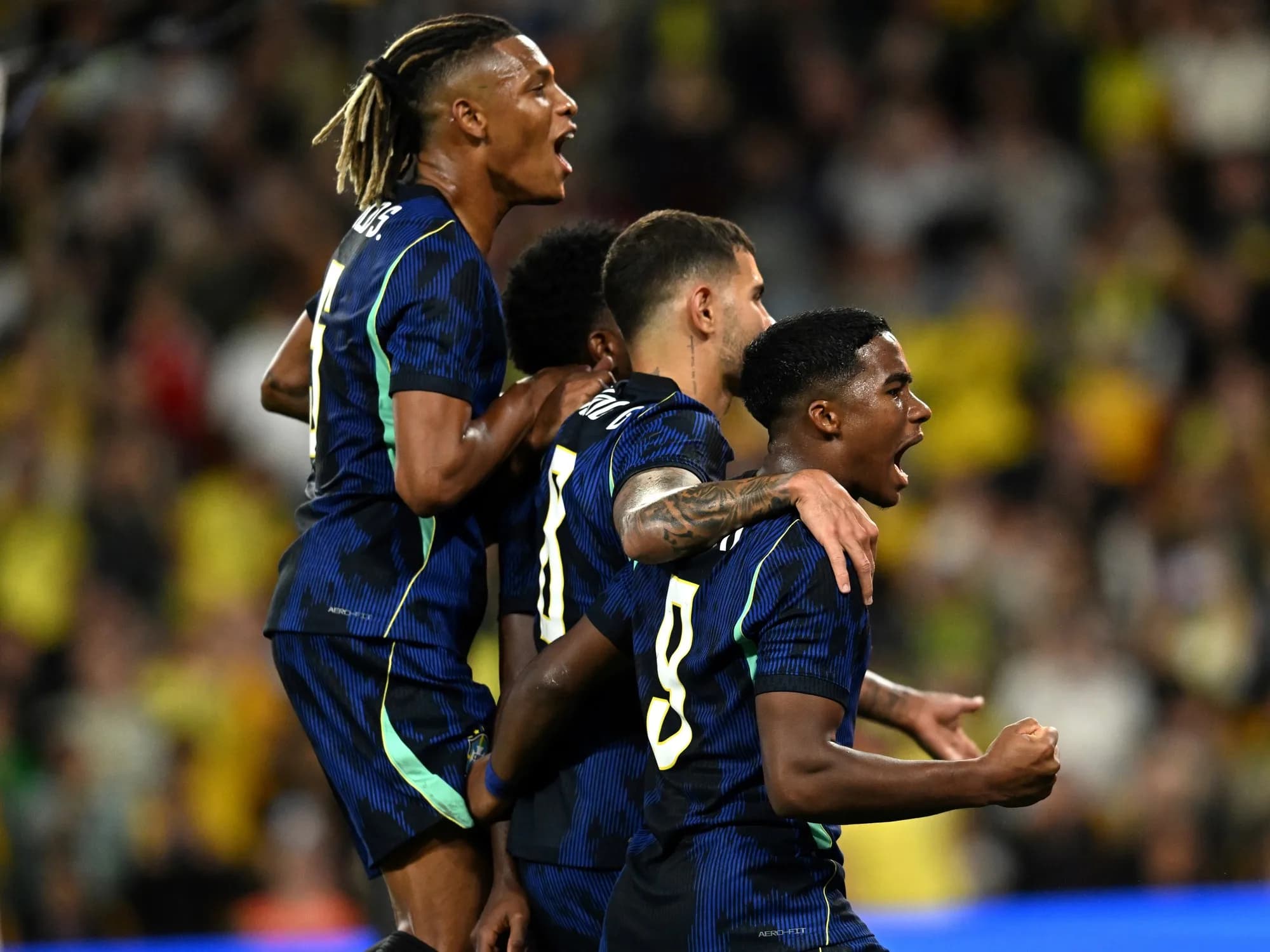 Brasil reaccionó y goleó a Australia en su segundo amistoso