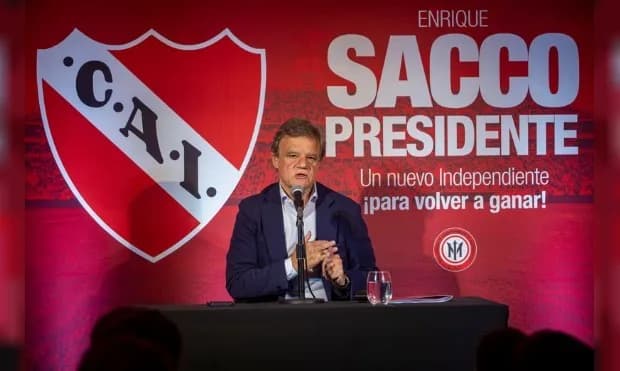 Enrique Sacco presentó su candidatura en Independiente y afirmó que si gana “el club no va a ser una SAD”