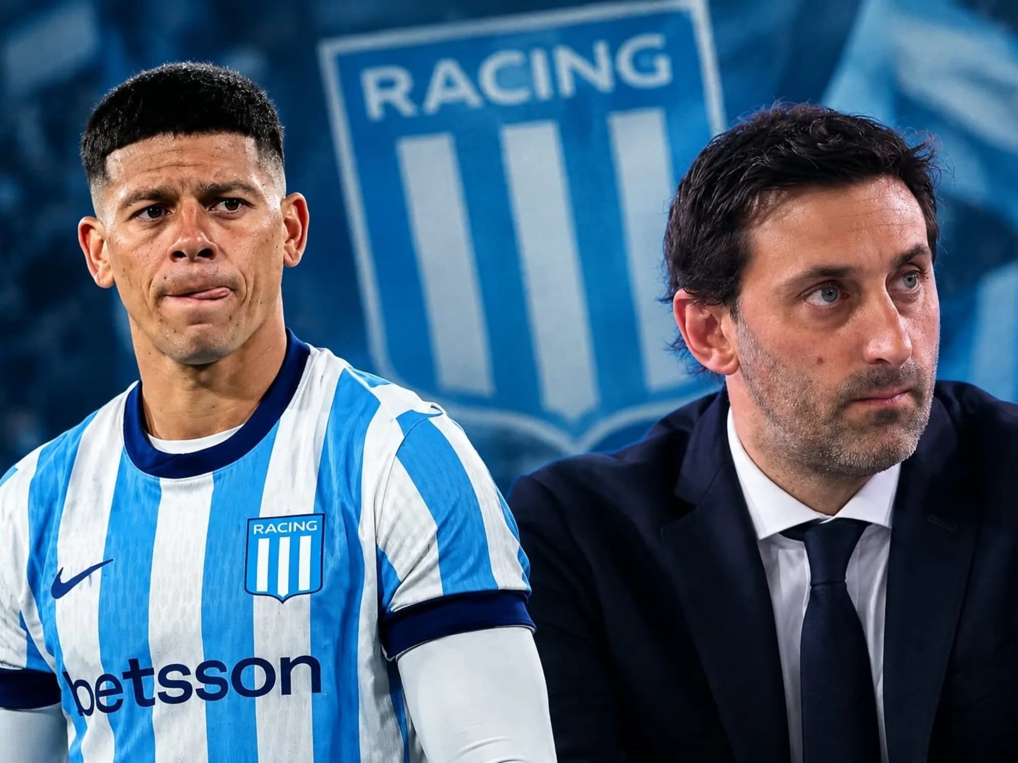 Clima caliente en Racing: fuerte discusión entre Marcos Rojo y Diego Milito