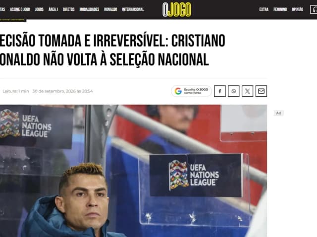 En Portugal ya anunciaron que Cristiano Ronaldo no jugará más en la selección