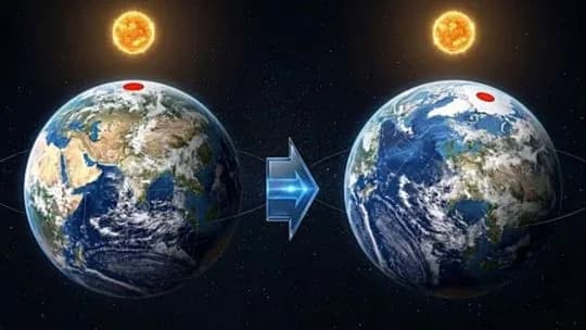 Un estudio reveló que La Tierra deslizó sobre su eje de rotación en cuatro episodios y alteró el clima global