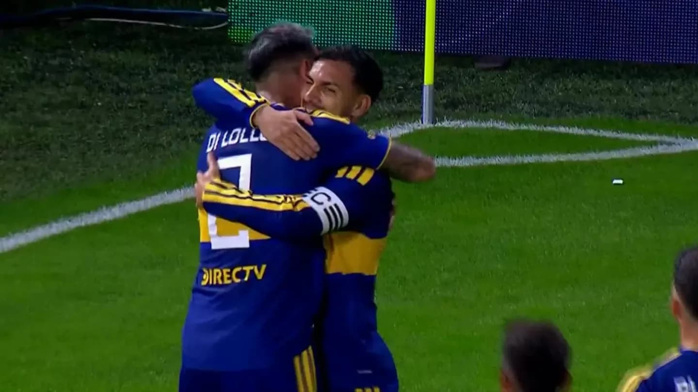 Centro de Paredes, cabezazo de Di Lollo: la llave del gol para Boca ante Unión - TyC Sports