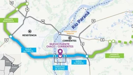 El ‘puente fantasma’ que Milei prometió entre Chaco y Corrientes