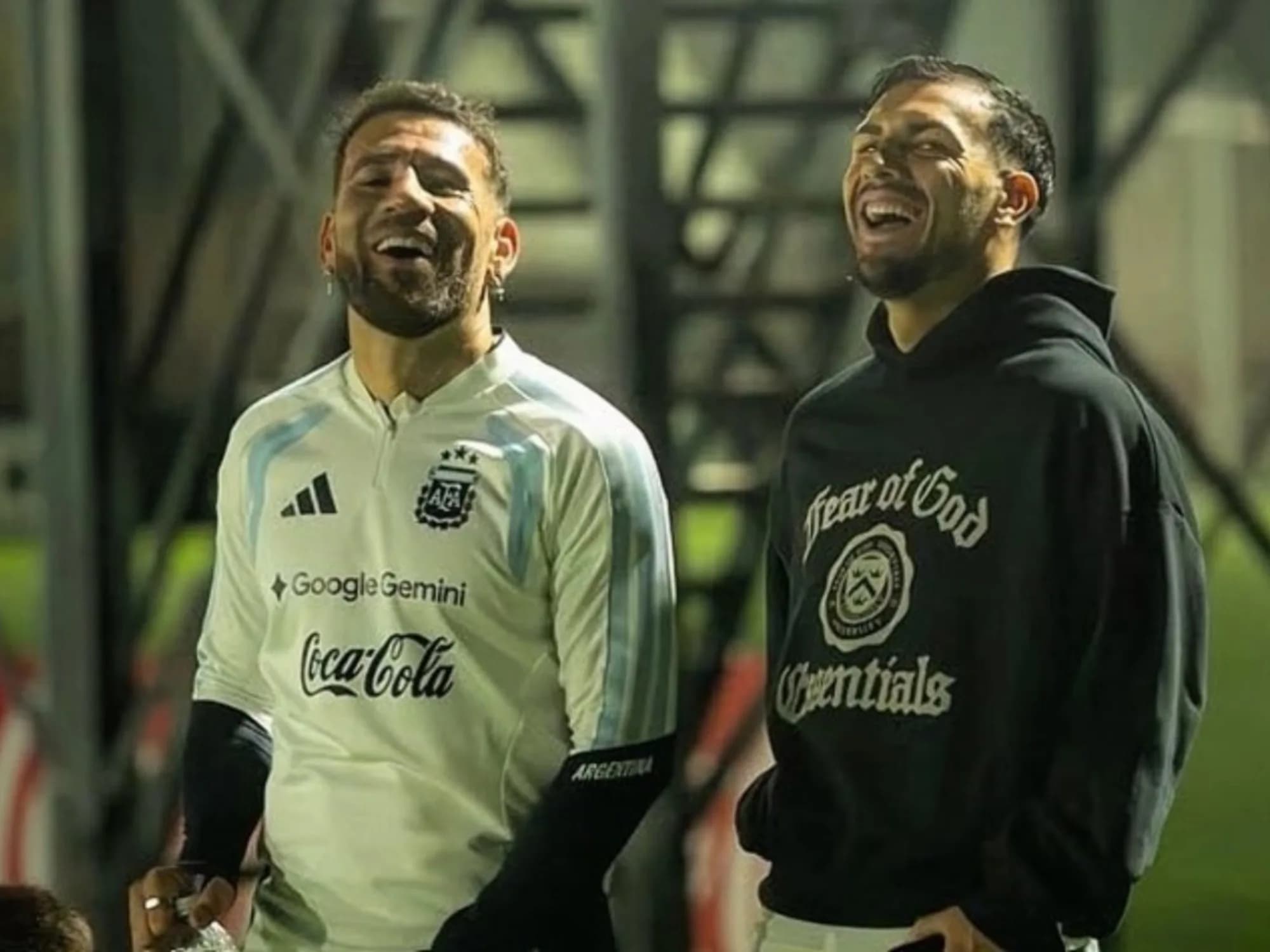 Los líderes de River y Boca: juntos y risas de Selección