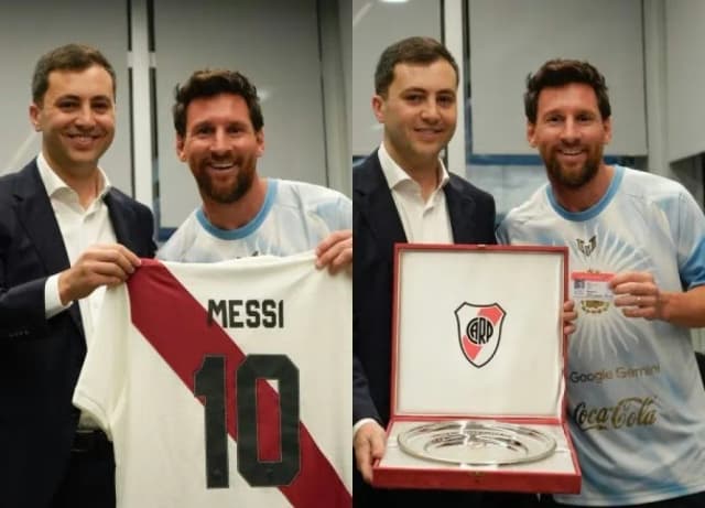 Lionel Messi fue nombrado socio honorario de River: carnet y camiseta con su nombre