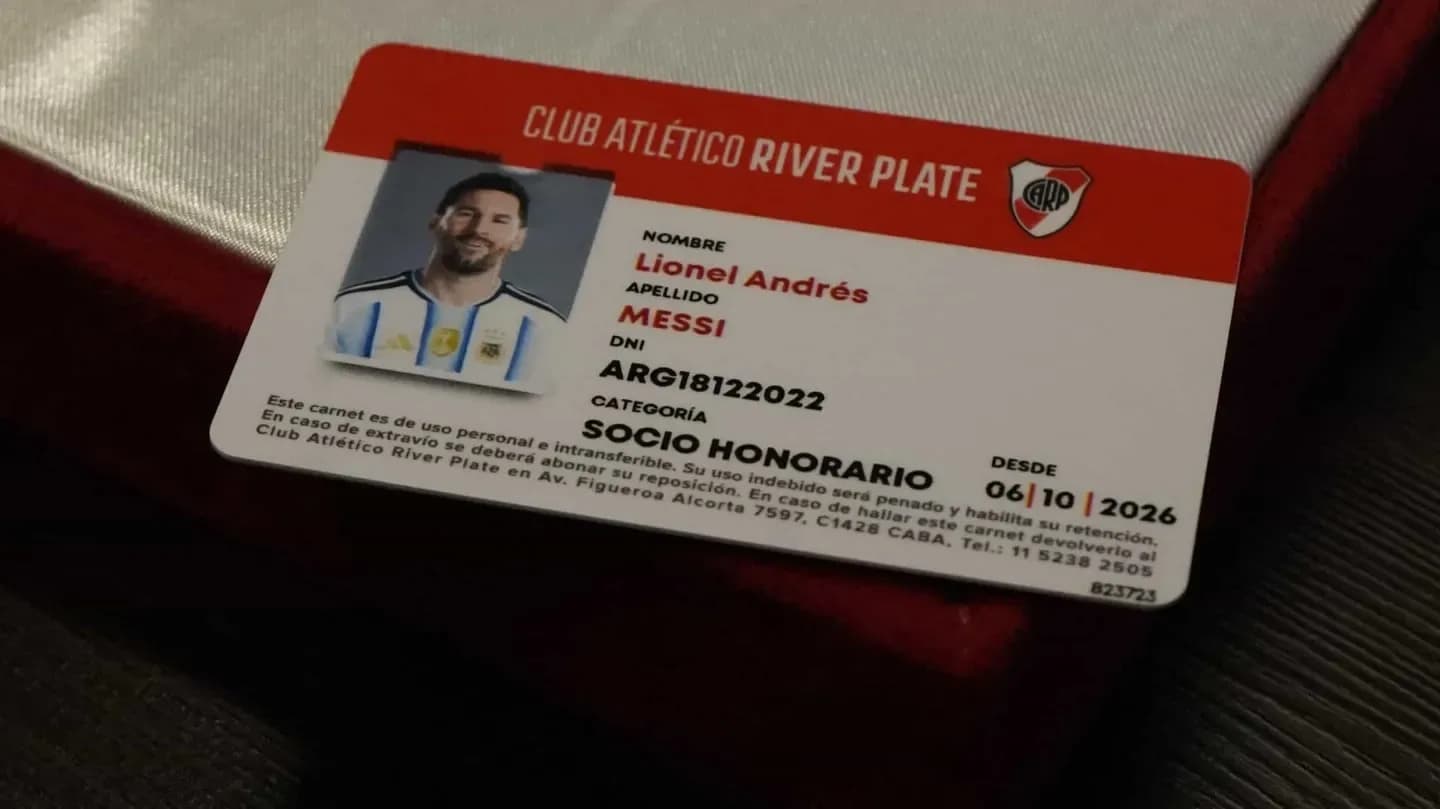 Messi fue declarado socio honorario de River en la previa de su despedida de la Selección - TyC Sports