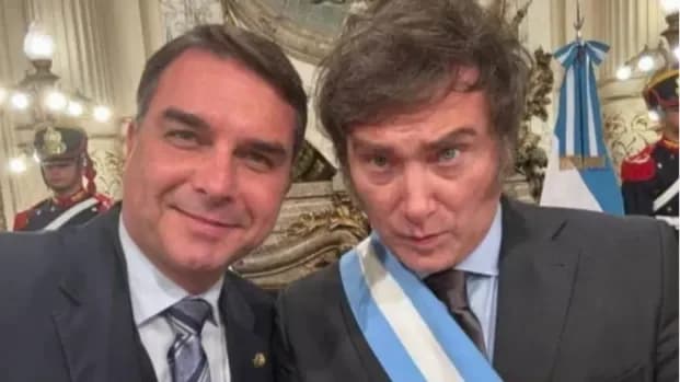Flávio Bolsonaro agradeció a Milei: "Muy pronto nuestras naciones estarán más cerca"