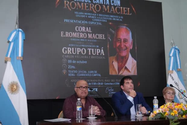 "Sauce canta con Romero Maciel": velada homenaje al destacado compositor correntino