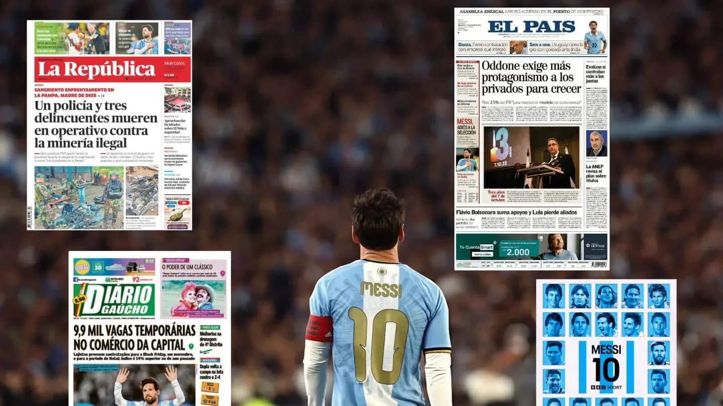 La reacción de los medios del mundo a la despedida de Messi de la Selección Argentita: las tapas y titulares más emotivos - TyC Sports