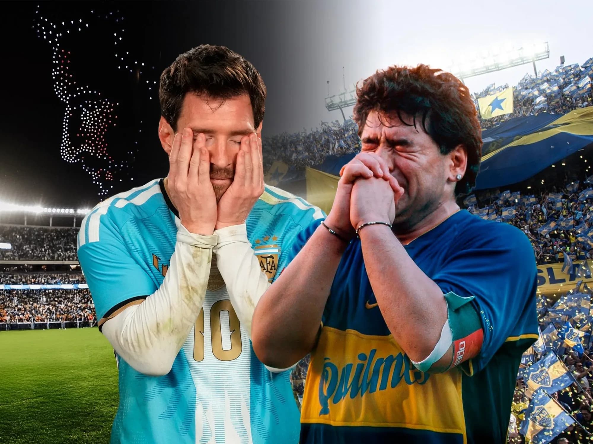 Messi y el adiós que nunca tuvo Maradona