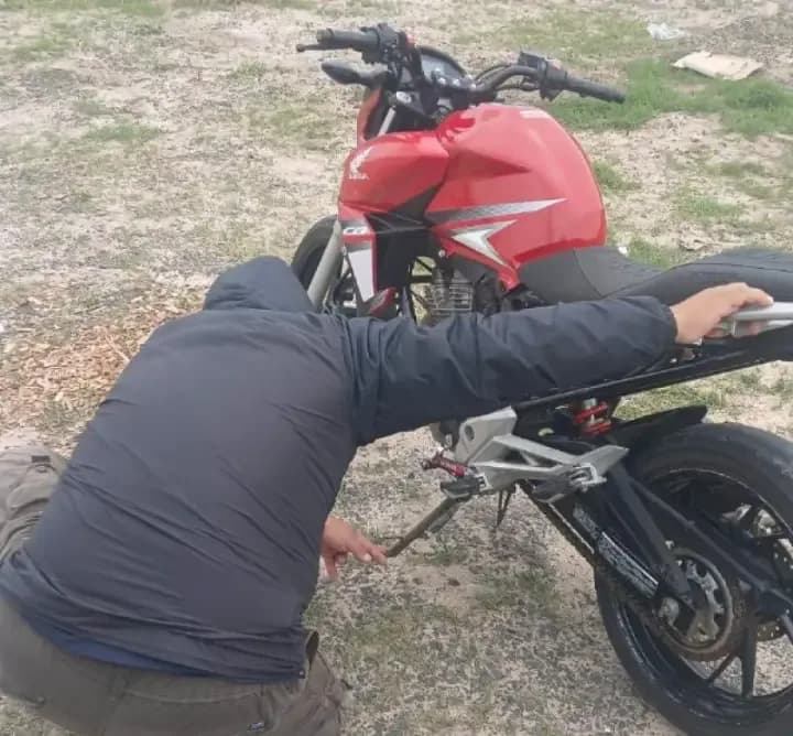 Recupero de una moto
robada el mes pasado