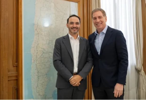 Juan Pablo Valdés se reunió con Diego Santilli en Casa Rosada