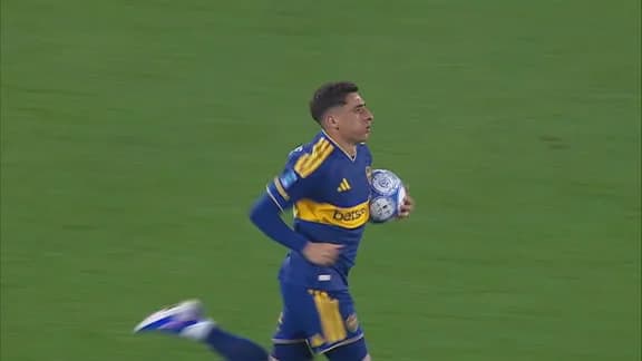 ¡En la primera que toca! Merentiel firmó el 2 a 2 de Boca ante Instituto