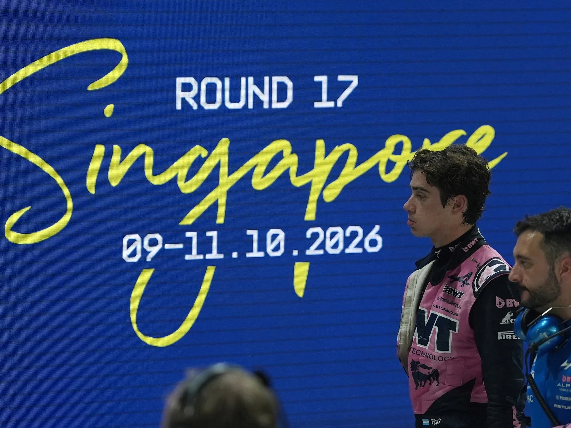La frustración de Colapinto tras la qualy de Singapur y a qué le echó la culpa