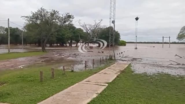 Así avanza la crecida del río Uruguay tras superar la marca de alerta en La Cruz