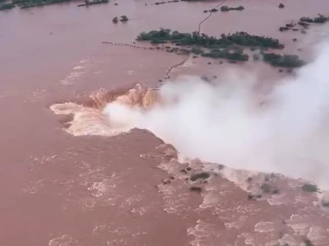 Crecida del río: cierran los circuitos del Parque Nacional Iguazú