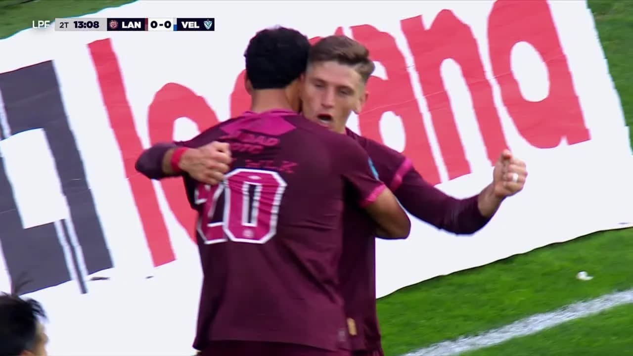 Marcich la empujó y marcó el gol que adelantó a Lanús vs. Vélez