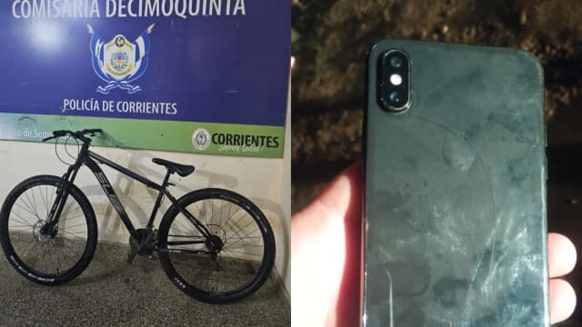 Corrientes: recuperaron un teléfono de alta gama y una bicicleta robados
