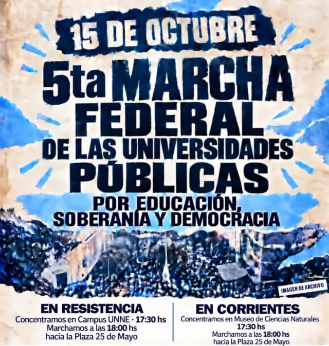 La comunidad universitaria se moviliza el jueves 15 en defensa de la UNNE