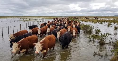 Más de 7.000 cabezas de ganado peligran en Corrientes por la arremetida de El Niño