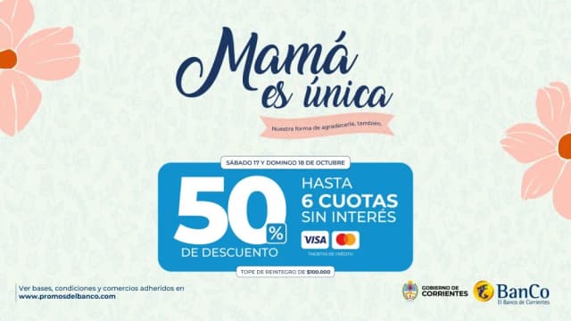 Gobierno y Banco de Corrientes lanzan promo Día de la Madre