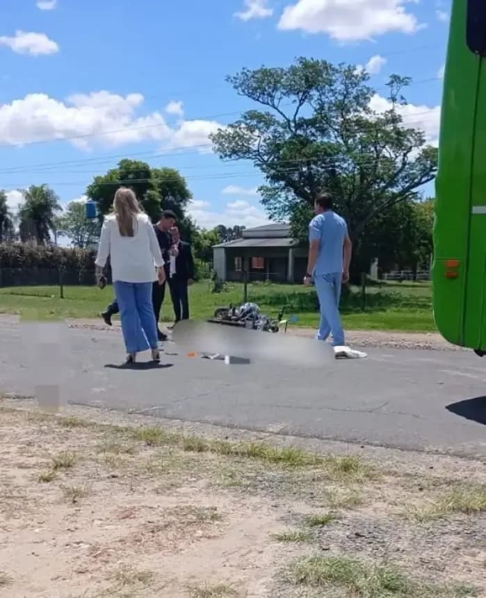 Tragedia en la RP 5: una joven motociclista murió tras ser atropellada por un colectivo