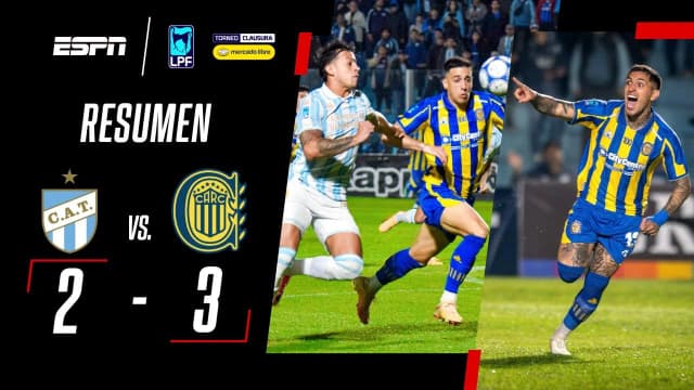 Lluvia de goles en Tucumán: fue victoria 3 a 2 de Central contra Atlético