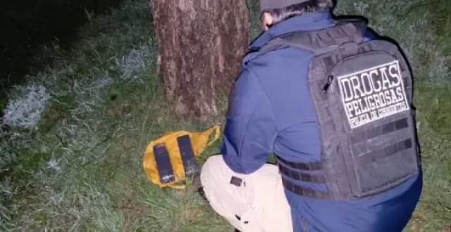 Dos "ladrillos" de marihuana en una bolsa