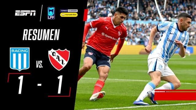 Racing e Independiente repartieron puntos en el clásico de Avellaneda